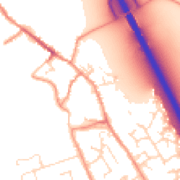 Daytime road noise heatmap for LE12 7AL