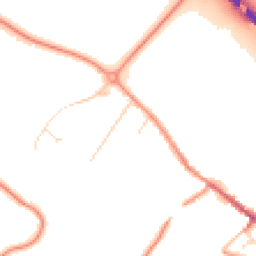 Daytime road noise heatmap for LE12 7ED