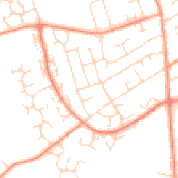 Daytime road noise heatmap for LE12 7EY
