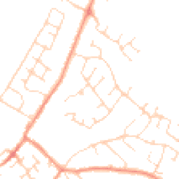 Daytime road noise heatmap for LE12 7NT
