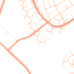 Daytime road noise heatmap for LE12 7WW