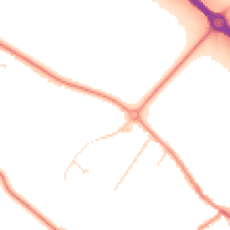 Daytime road noise heatmap for LE12 7XF