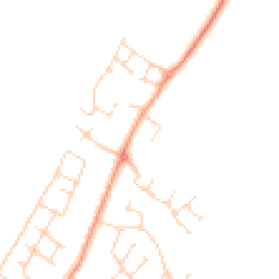 Daytime road noise heatmap for LE12 7YS