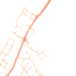 Daytime road noise heatmap for LE12 7YW