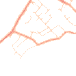 Daytime road noise heatmap for LE12 8AB