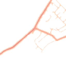 Daytime road noise heatmap for LE12 8AG