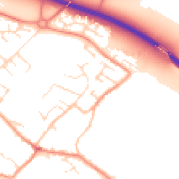 Daytime road noise heatmap for LE12 8AZ
