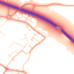 Daytime road noise heatmap for LE12 8DD
