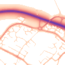 Daytime road noise heatmap for LE12 8EH