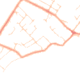 Daytime road noise heatmap for LE12 8EP