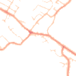 Daytime road noise heatmap for LE12 8FY