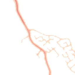 Daytime road noise heatmap for LE12 8GD