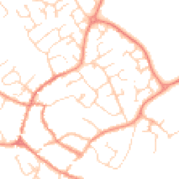 Daytime road noise heatmap for LE12 8HW