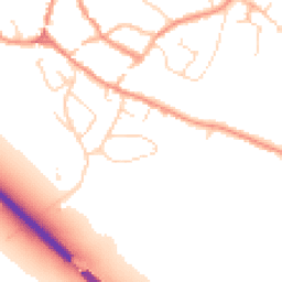 Daytime road noise heatmap for LE12 8LE