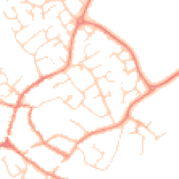 Daytime road noise heatmap for LE12 8NW