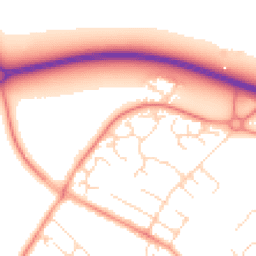 Daytime road noise heatmap for LE12 8PF