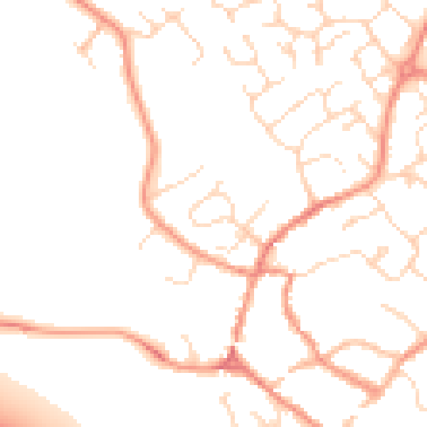 Daytime road noise heatmap for LE12 8PH