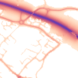 Daytime road noise heatmap for LE12 8RH