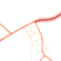 Daytime road noise heatmap for LE12 8RX