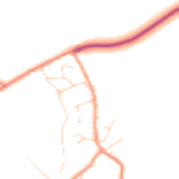 Daytime road noise heatmap for LE12 8RY