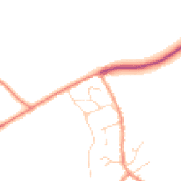 Daytime road noise heatmap for LE12 8SB