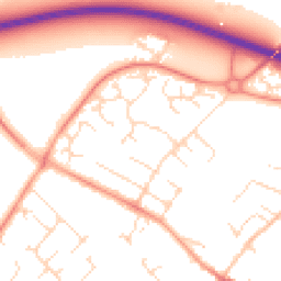 Daytime road noise heatmap for LE12 8SH