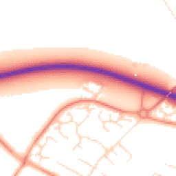 Daytime road noise heatmap for LE12 8WS