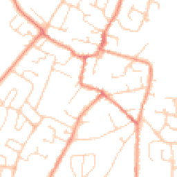 Daytime road noise heatmap for LE12 9AL