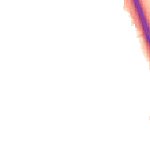 Night-time road noise heatmap for LE12 9BN