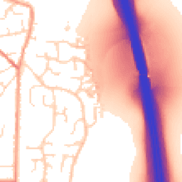 Daytime road noise heatmap for LE12 9BW