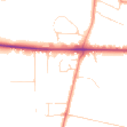 Daytime road noise heatmap for LE12 9EH