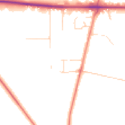 Daytime road noise heatmap for LE12 9FP