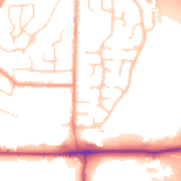 Daytime road noise heatmap for LE12 9HH