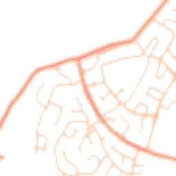 Daytime road noise heatmap for LE12 9LA