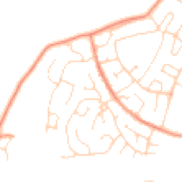 Daytime road noise heatmap for LE12 9PL