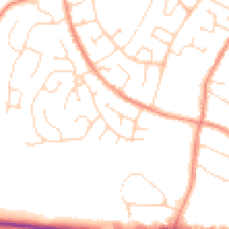 Daytime road noise heatmap for LE12 9PX