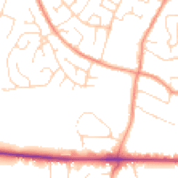 Daytime road noise heatmap for LE12 9PY