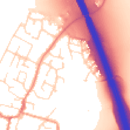 Daytime road noise heatmap for LE12 9SE