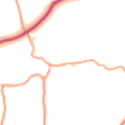 Daytime road noise heatmap for LE12 9SY