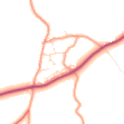 Daytime road noise heatmap for LE12 9TS