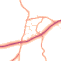 Daytime road noise heatmap for LE12 9TT