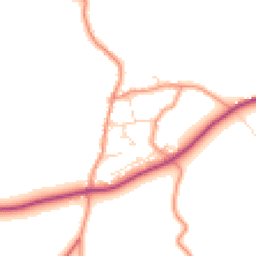 Daytime road noise heatmap for LE12 9TU