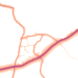 Daytime road noise heatmap for LE12 9UN