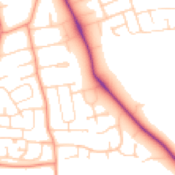 Daytime road noise heatmap for LE13 0AG