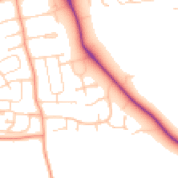 Daytime road noise heatmap for LE13 0AH