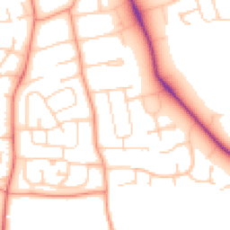 Daytime road noise heatmap for LE13 0AP