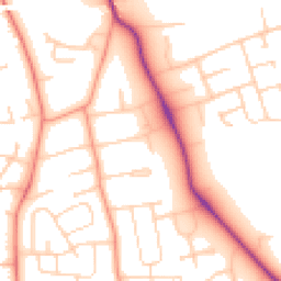 Daytime road noise heatmap for LE13 0AR