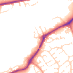 Daytime road noise heatmap for LE13 0BN