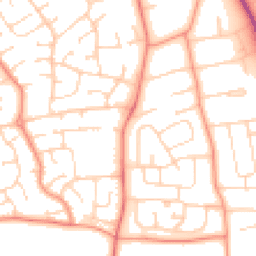 Daytime road noise heatmap for LE13 0BQ