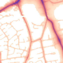 Daytime road noise heatmap for LE13 0BT